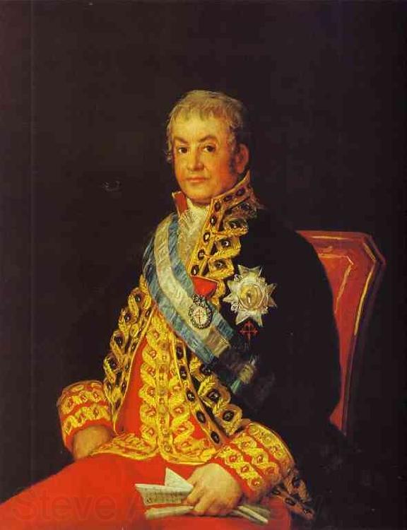Francisco Jose de Goya Portrait of Jose Antonio, Marques Caballero Kepmasa Spain oil painting art